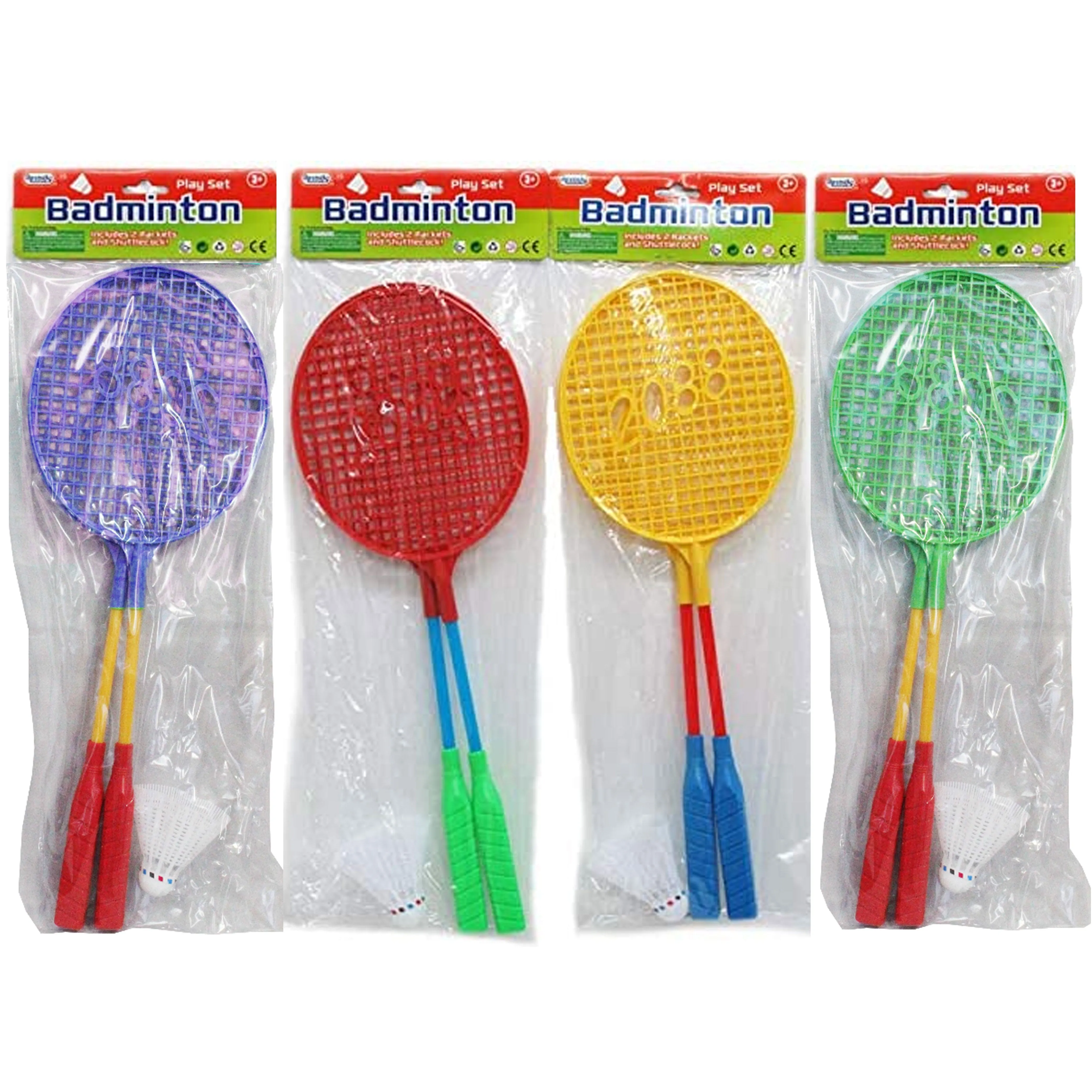 6 Pc Kids Badminton Racket Game Toy Outdoor Shuttlecock Birdie Set Tennis Fun
