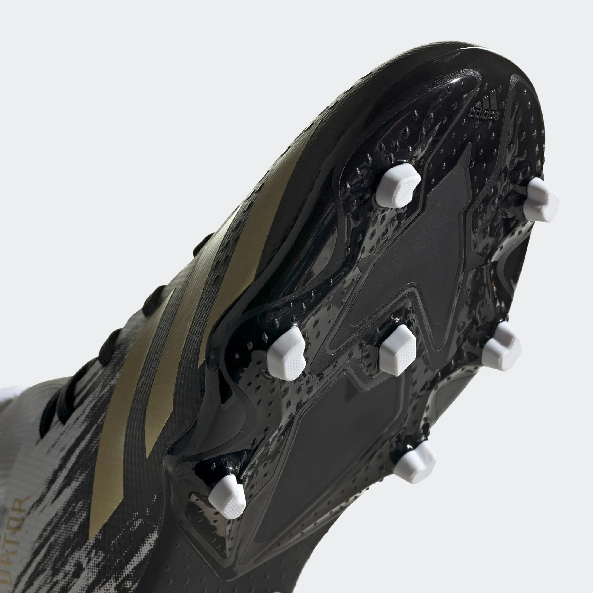 Adidas Youth Predator 20.3 FG Cleats FW9215 Black/Gold/White