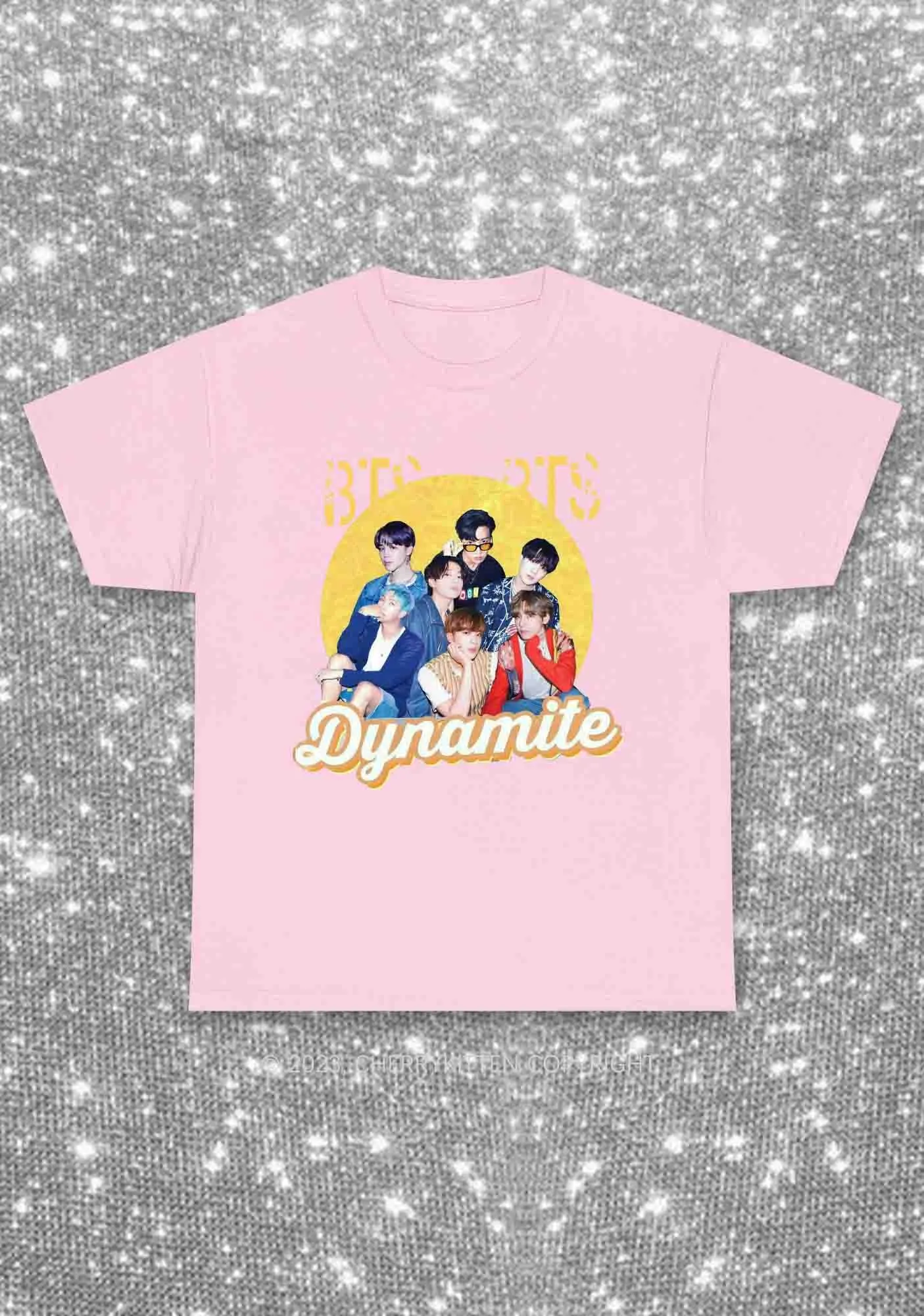 Bangtan Dynamite Kpop Y2K Chunky Shirt Cherrykitten