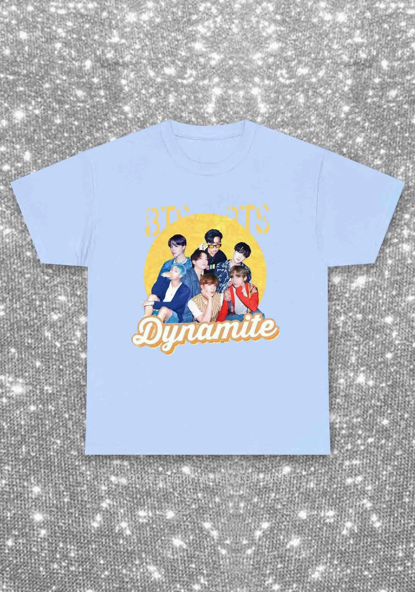Bangtan Dynamite Kpop Y2K Chunky Shirt Cherrykitten