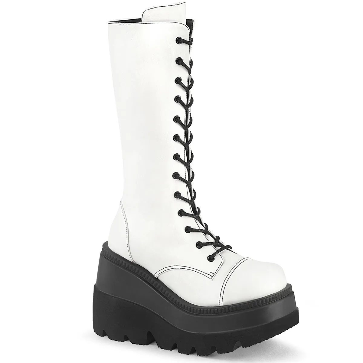Demonia Shaker-72 Wedge Mid-Calf Boot