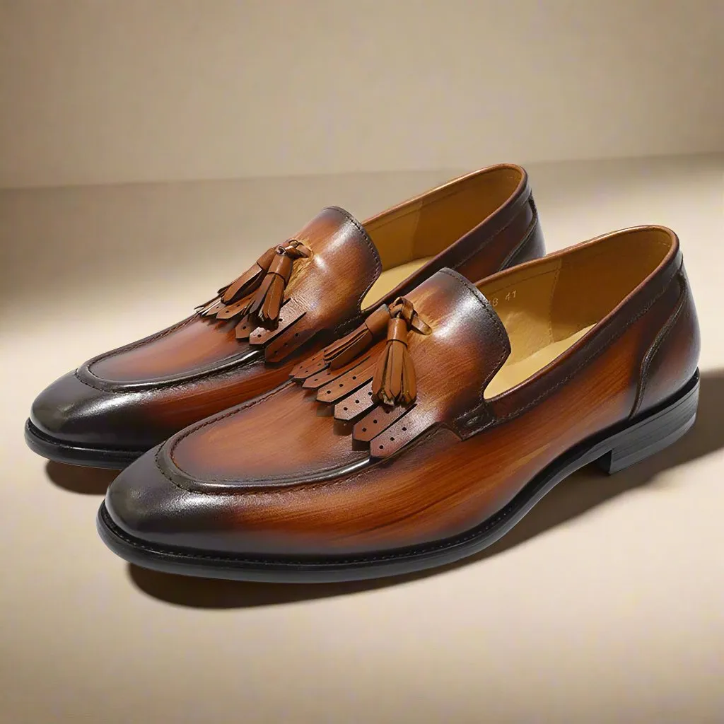 Dylan Tan Tassel Loafer