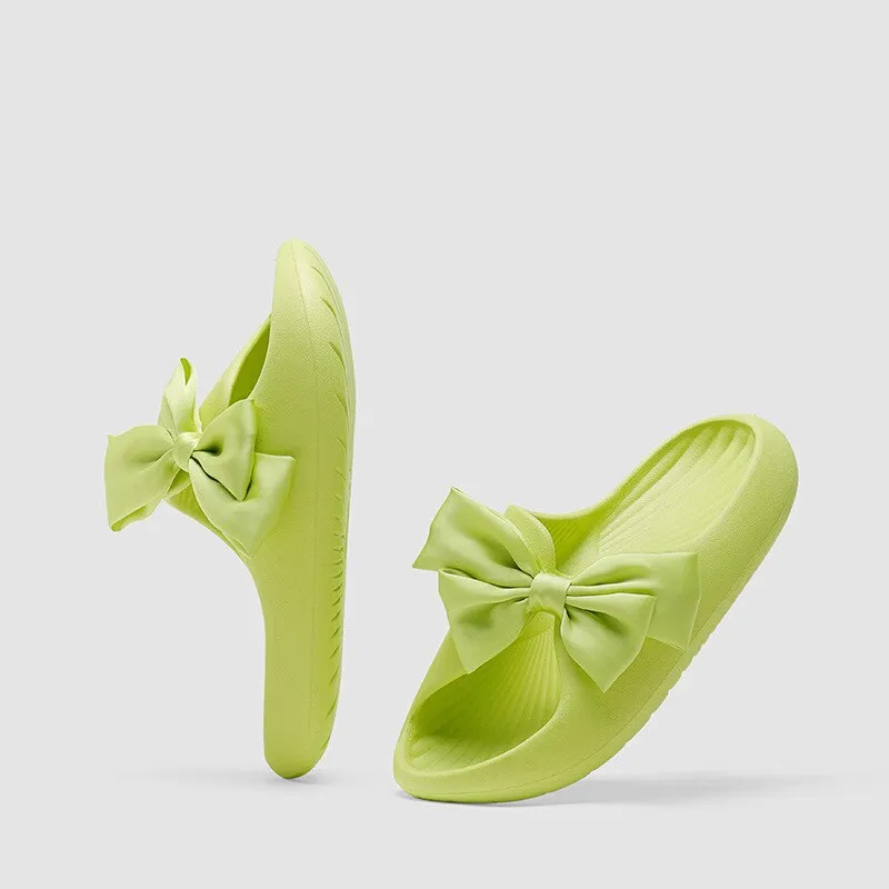 Fashion Women Summer Slippers Slide Sandals Beach shoes high Soft Bottom Sandals Trend Slides Light Beach Butterfly KnotSlippers