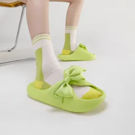 Fashion Women Summer Slippers Slide Sandals Beach shoes high Soft Bottom Sandals Trend Slides Light Beach Butterfly KnotSlippers