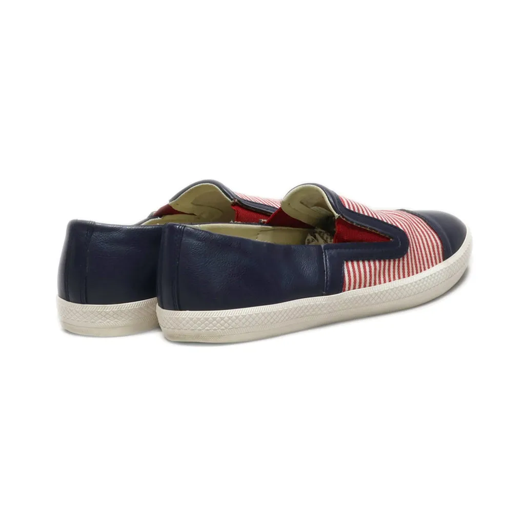 Geox Slip Ons Fabric Blue Colour For Women