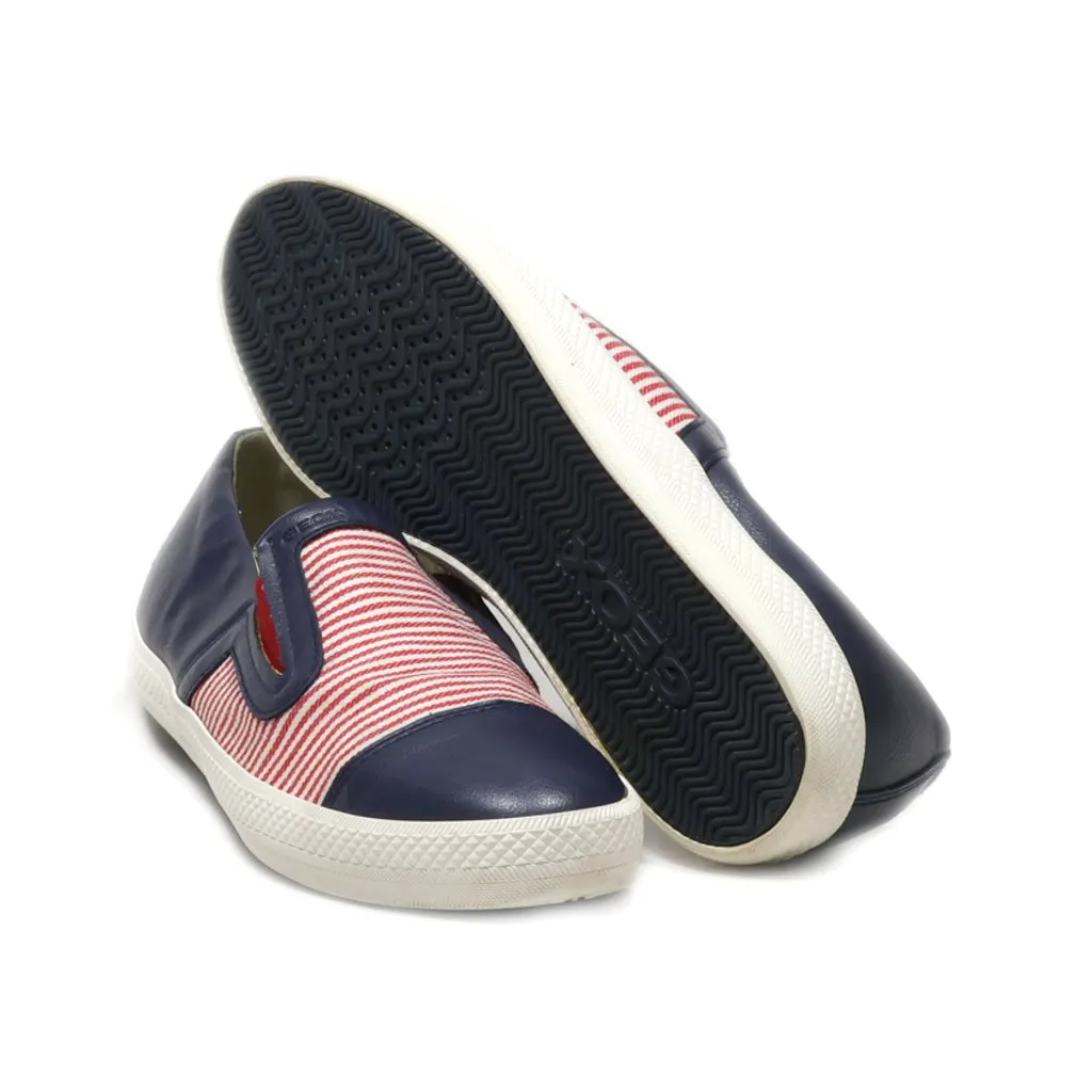 Geox Slip Ons Fabric Blue Colour For Women