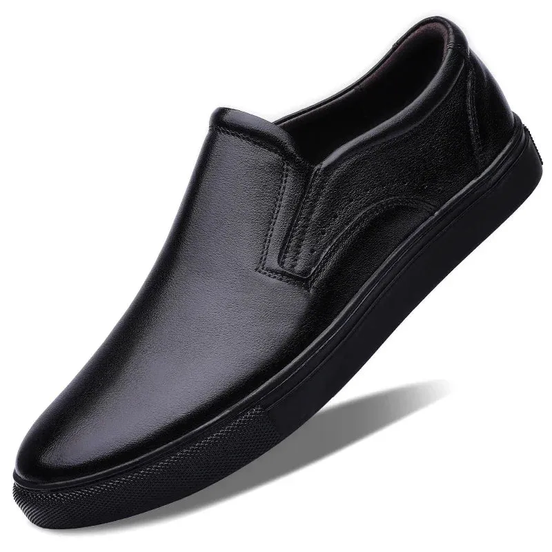 Hnzxzm Italian Mens Shoes Casual Luxury Brand Men Loafers Genuine Leather Moccasins Breathable Shoes Black White Fashion Sneakers