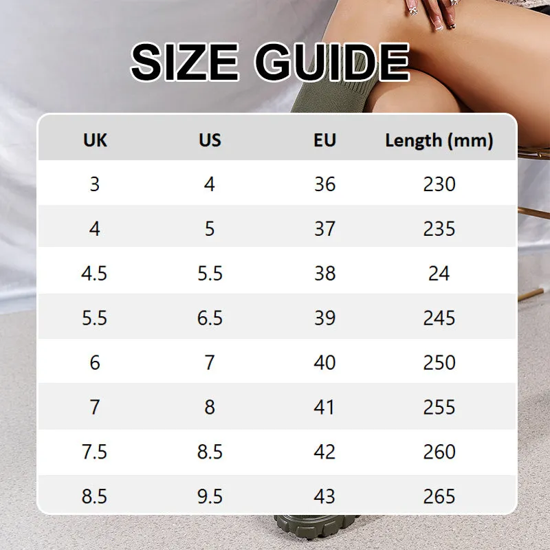 HOT SALE 49% OFFWomen's Trendy Knit Knee-High Sock Boots