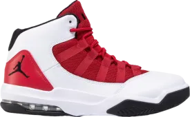 Jordan Max Aura White Gym Red sneakers, white