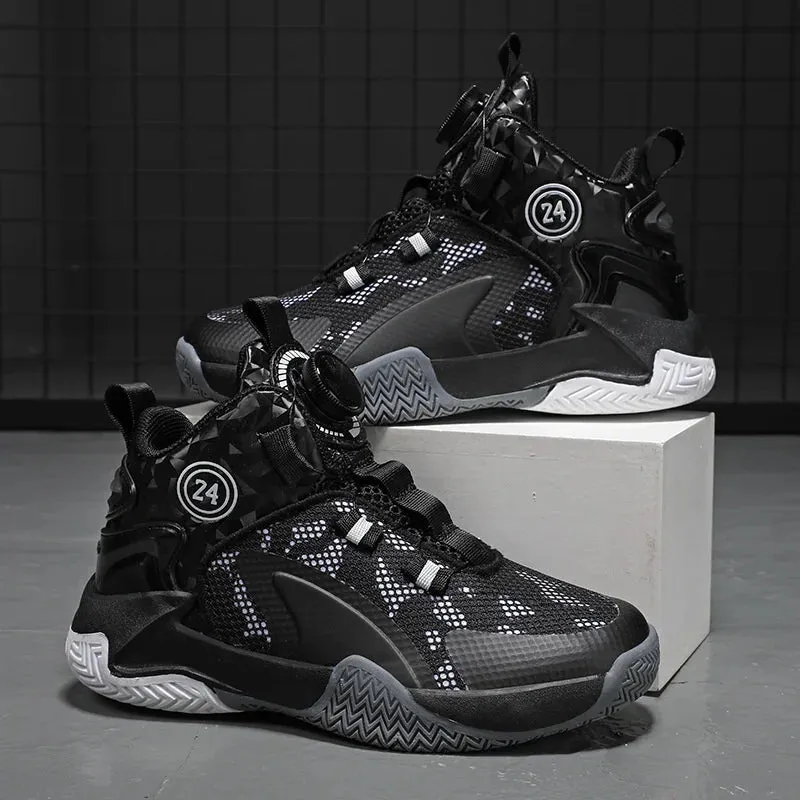 Kids Basketball Shoes Boys Sneakers Non-slip Child Trainer Basket Shoes Outdoor Children Sport Shoes