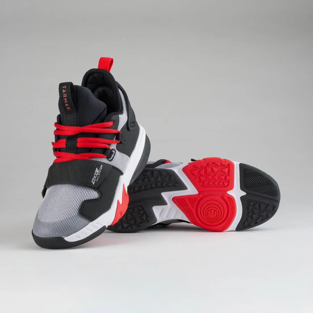 Kids' Intermediate Basketball Shoes SS500M - Black/Red