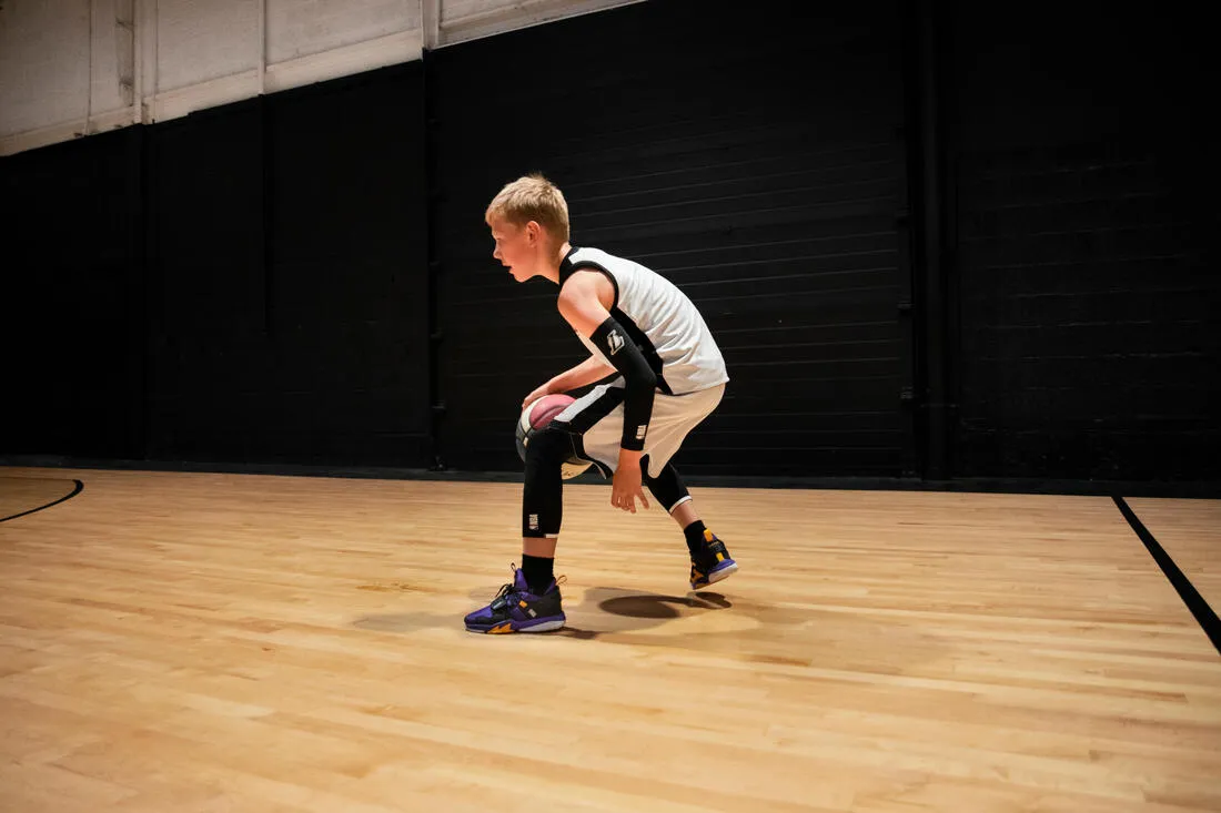Kids' Intermediate Basketball Shoes SS500M - Black/Red