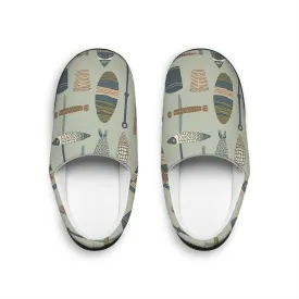 Men's Indoor Slippers - Fishing Line