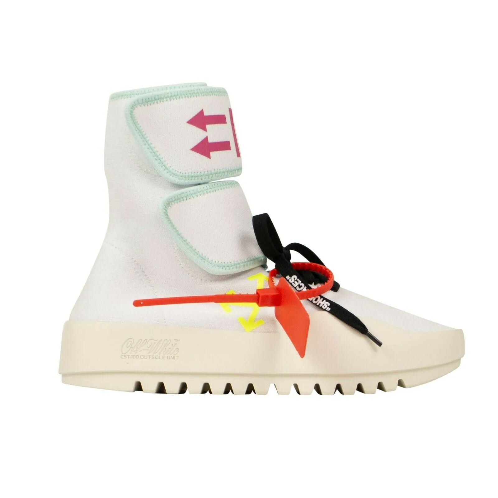 Moto Wrap White Sneakers