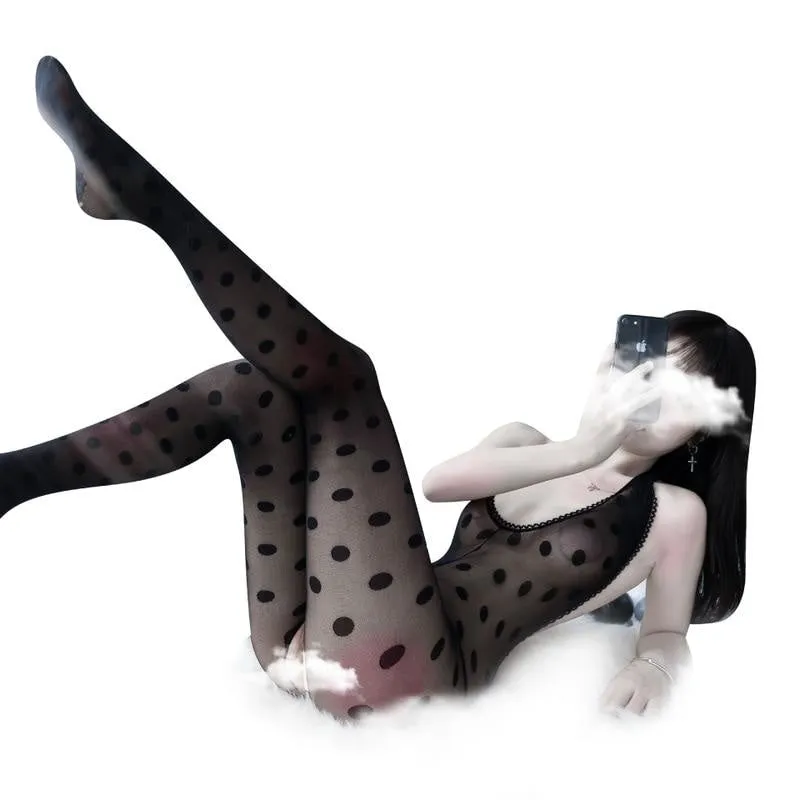 Polkadot Mesh Bodysuit