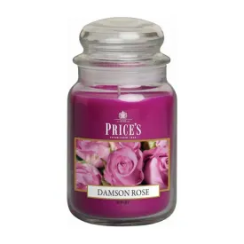 Prices Candles Scented Large Jar - Damson Rose