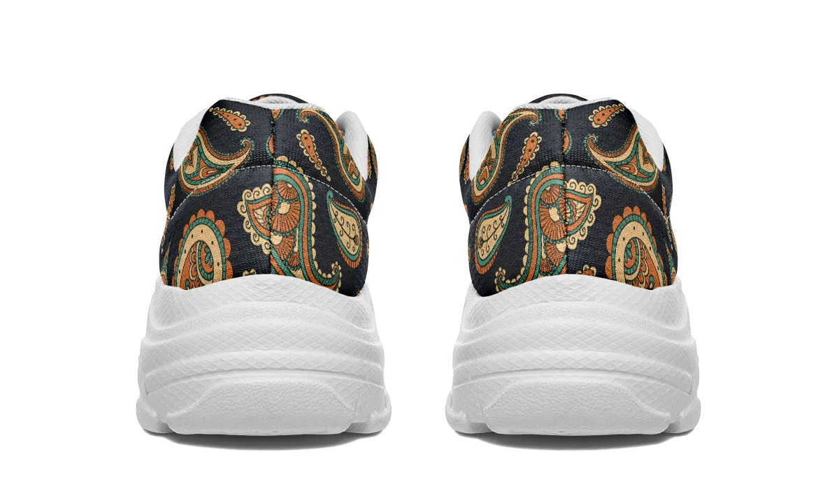 Retro Paisley Chunky Sneakers