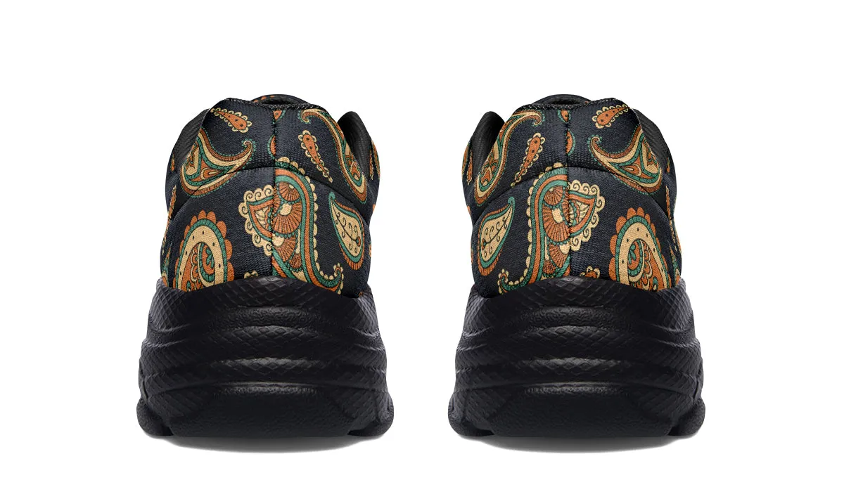 Retro Paisley Chunky Sneakers