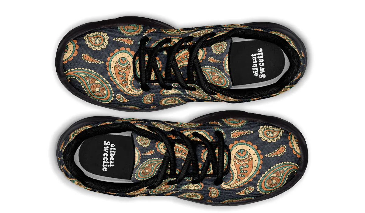 Retro Paisley Chunky Sneakers