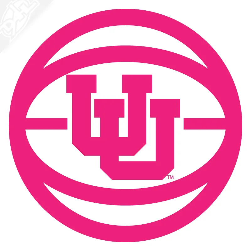 Retro UU Basketball Vinyl Decal