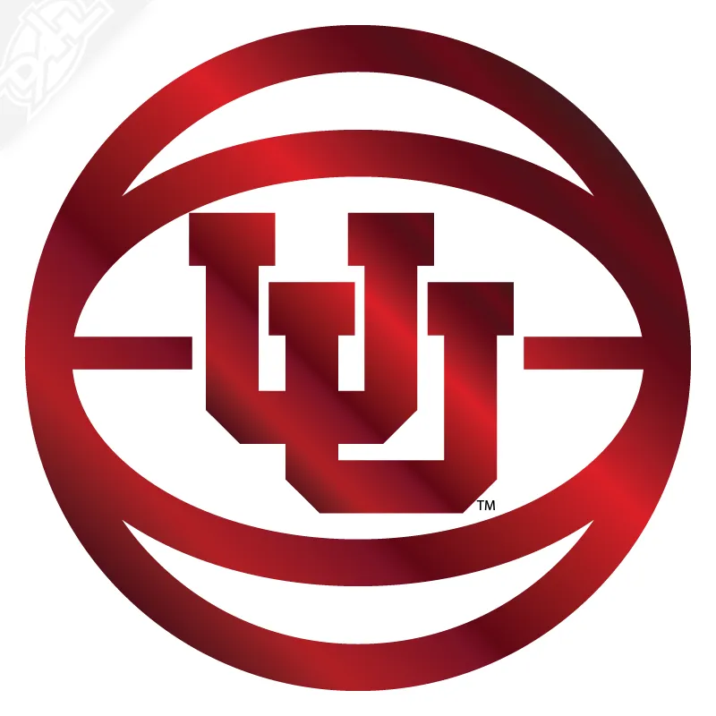 Retro UU Basketball Vinyl Decal