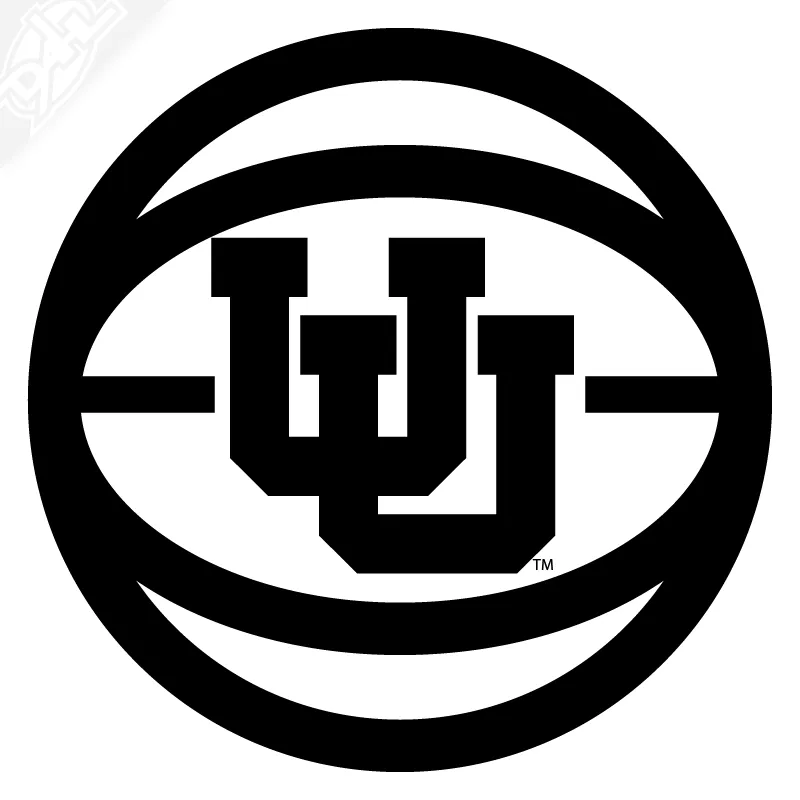 Retro UU Basketball Vinyl Decal