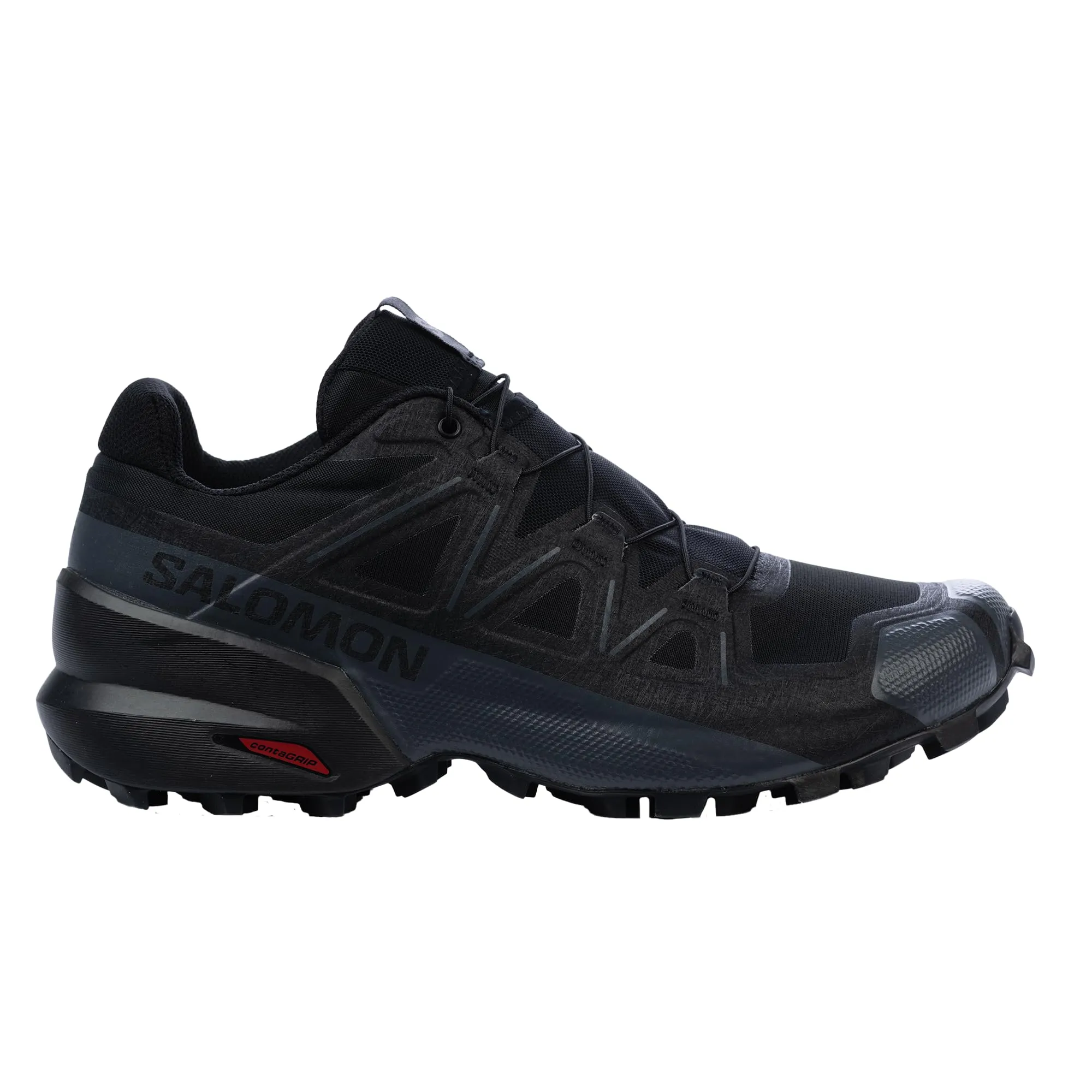 Salomon Men's SPEEDCROSS Trail Running Shoes for Men, Black / Black / Phantom, 10.5