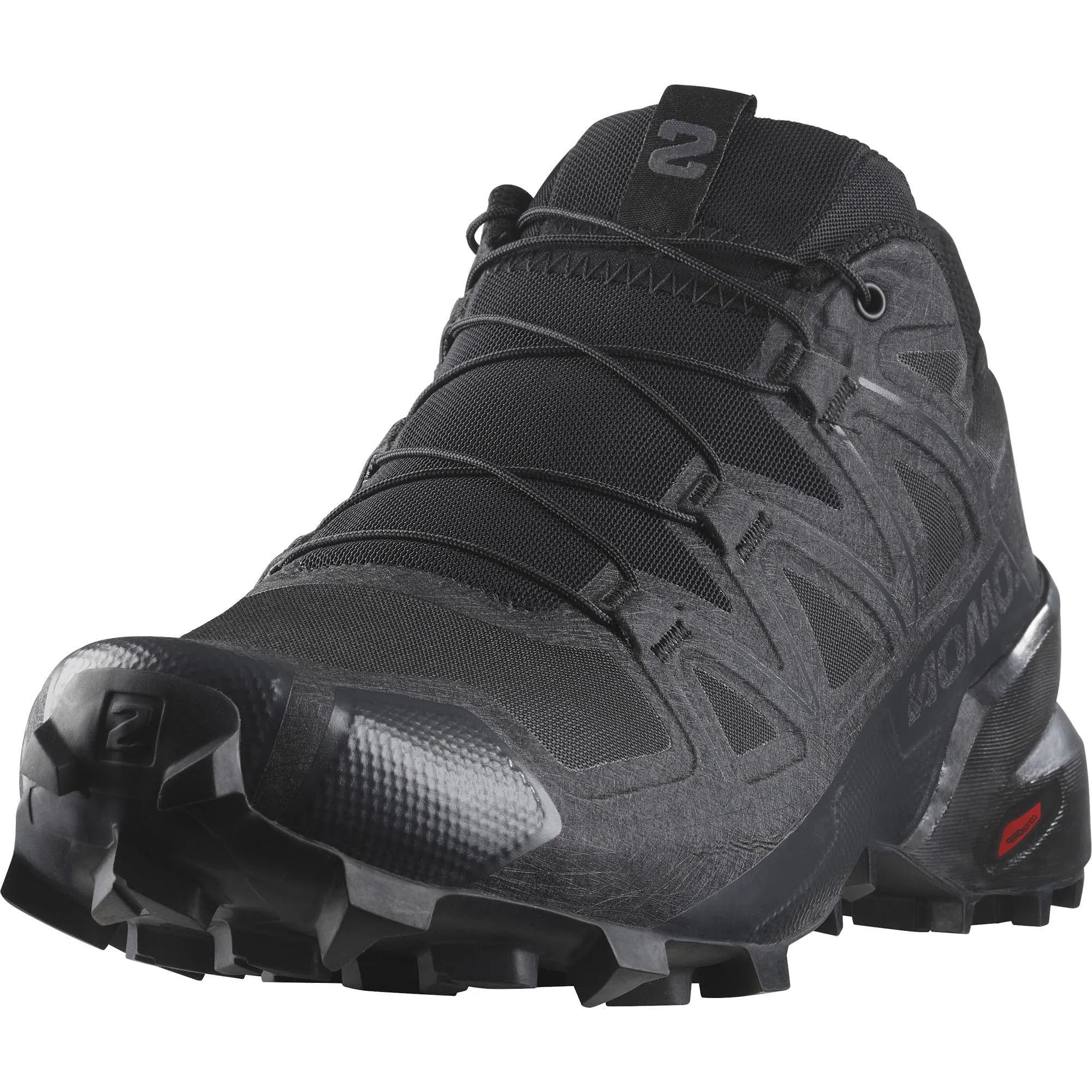 Salomon Men's SPEEDCROSS Trail Running Shoes for Men, Black / Black / Phantom, 10.5