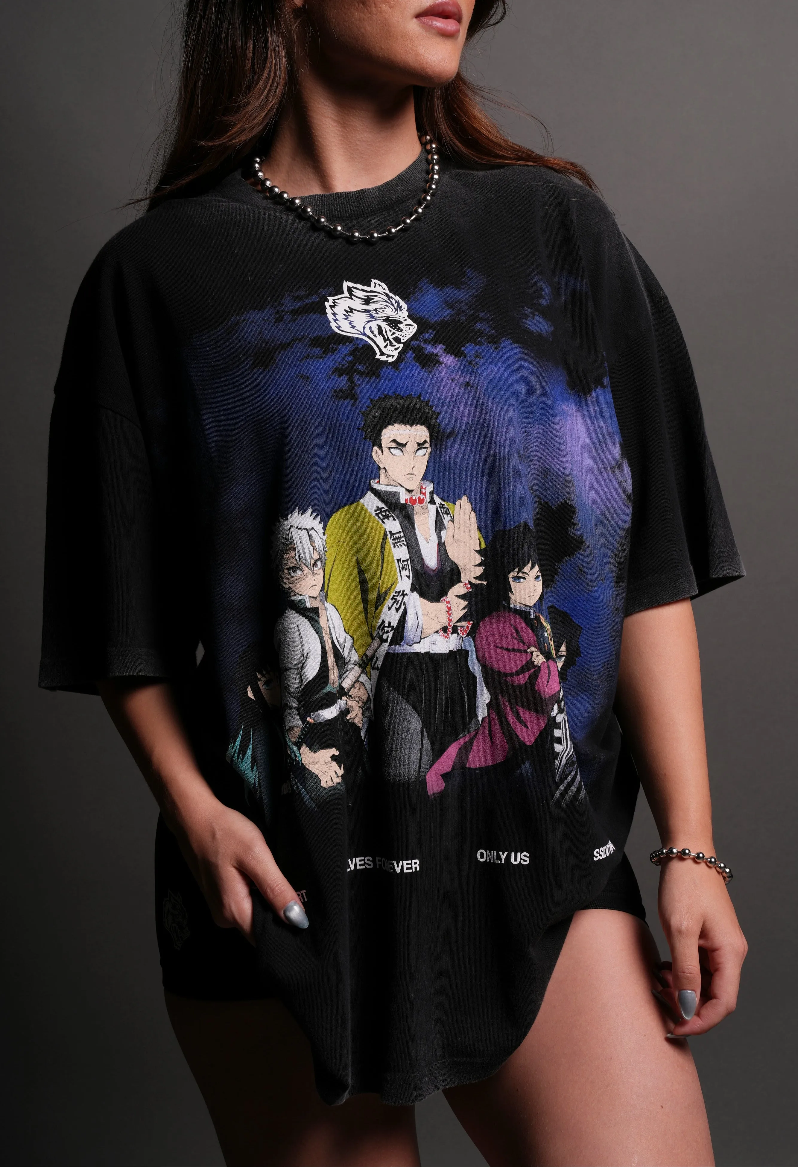 The Hashira "Premium" Oversized Tee in Black