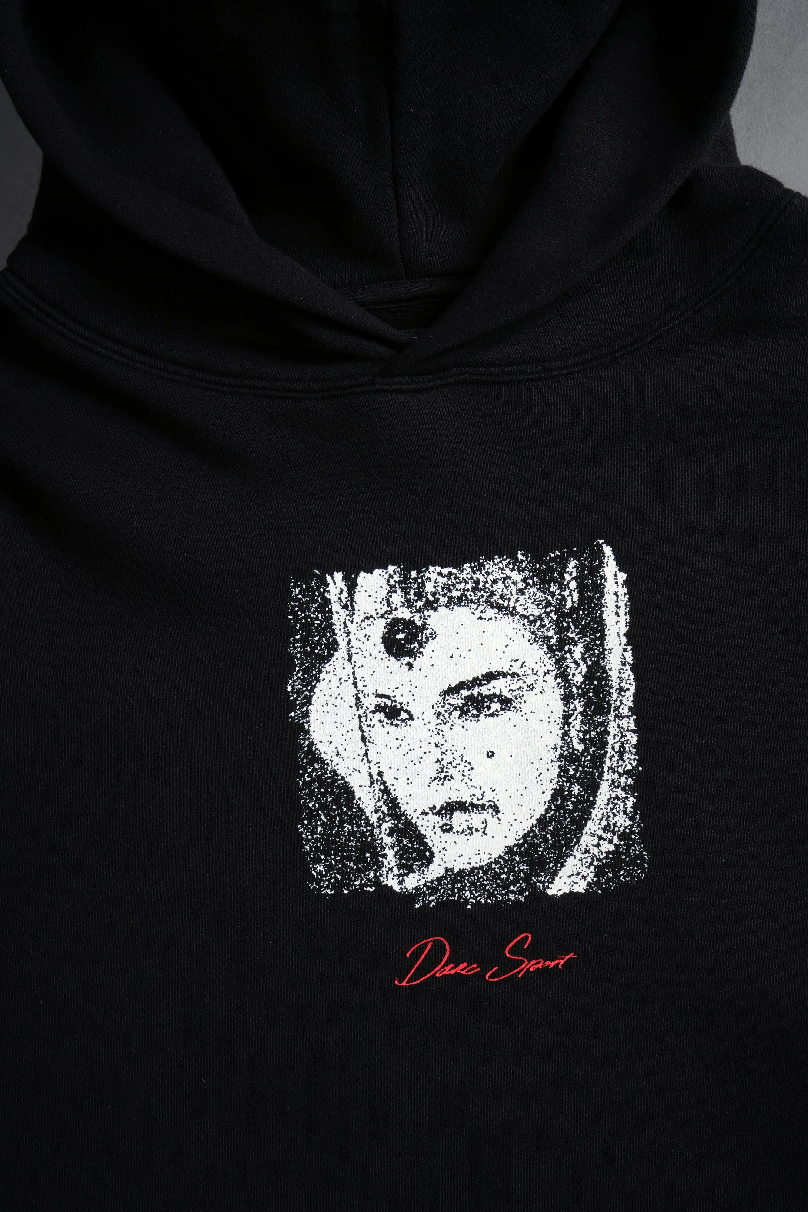 The Queen "Wyoming" (Cropped) Hoodie in Black