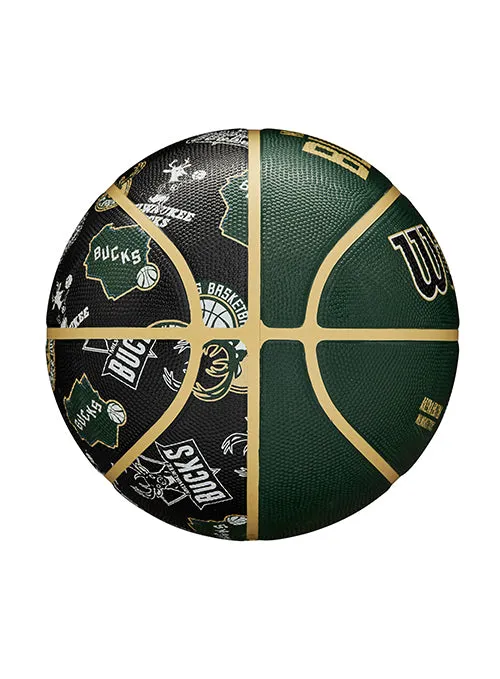 Wilson All Over Print Milwaukee Bucks Full Basketball